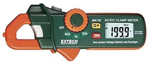 Extech MA120 200A AC/DC Mini Clamp Meter with Voltage Detector