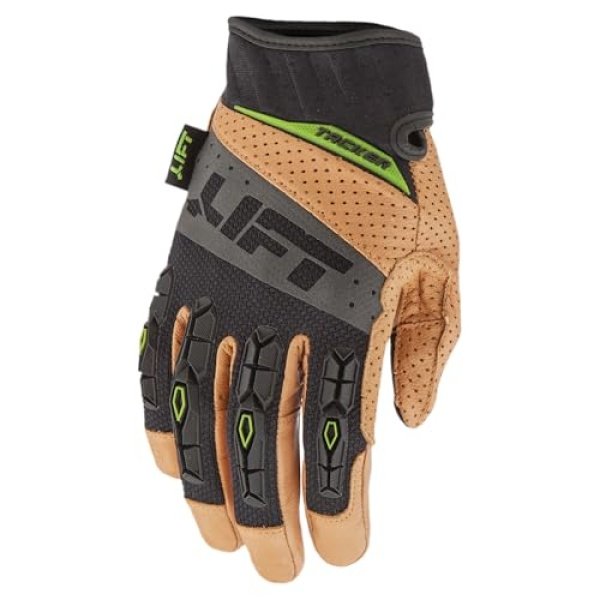 LIFT Tacker Work Gloves, Synthetic Leather Palm, Reinforced Fingertips