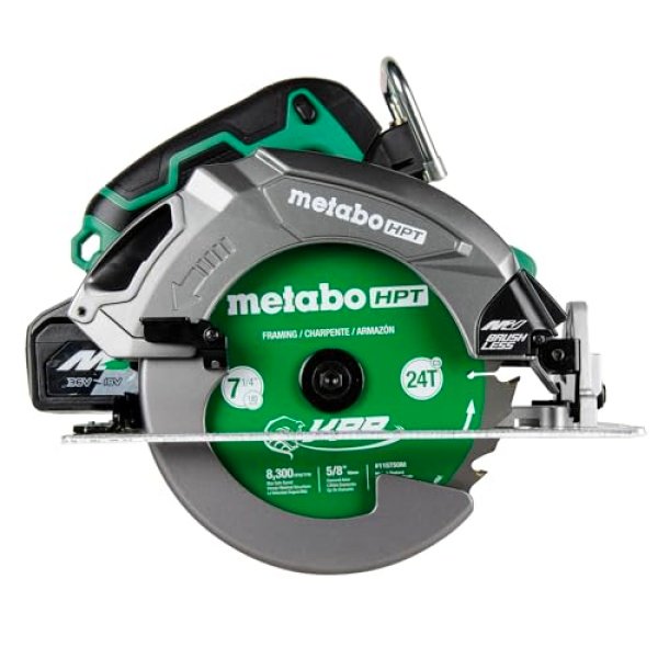 Metabo HPT 36V MultiVolt™ 7-1/4-Inch Circular Saw w/Torque Boost Technology, C3607DB