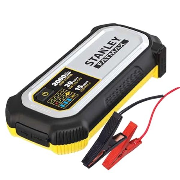 STANLEY LJ20F 2000 Amp Lithium Jump Starter with Smart Controller