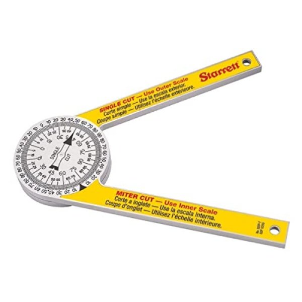 Starrett ProSite Miter Protractor, 7" Narrow Plastic