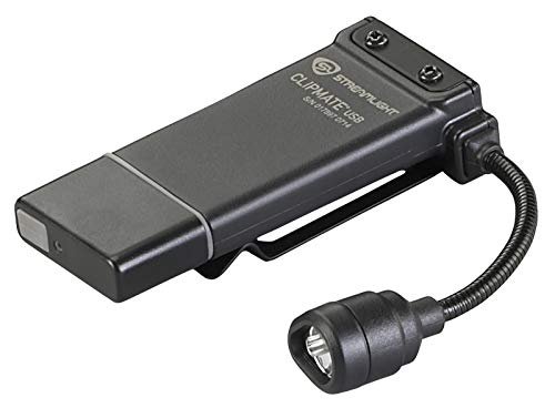 Streamlight 61125 ClipMate 70-Lumen 500-Candela White LED Flashlight, Black