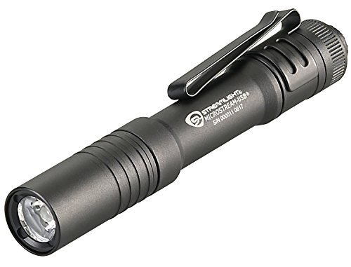Streamlight 66601 MicroStream 250-Lumen 1,150-Candela Flashlight, Black